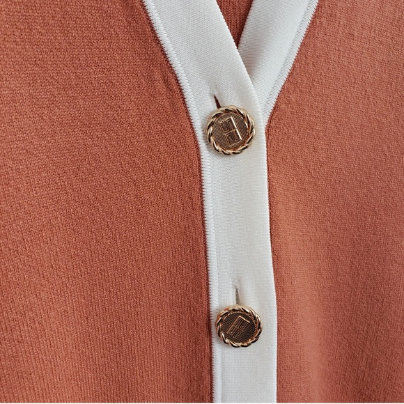 Sandro Paris Rust Cream Cardigan - Picture 2 of 4